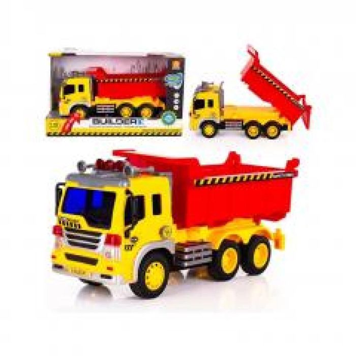 Wywrotka ciężarowa światło i dźwięk 1:16 pudełko,325x190 mm