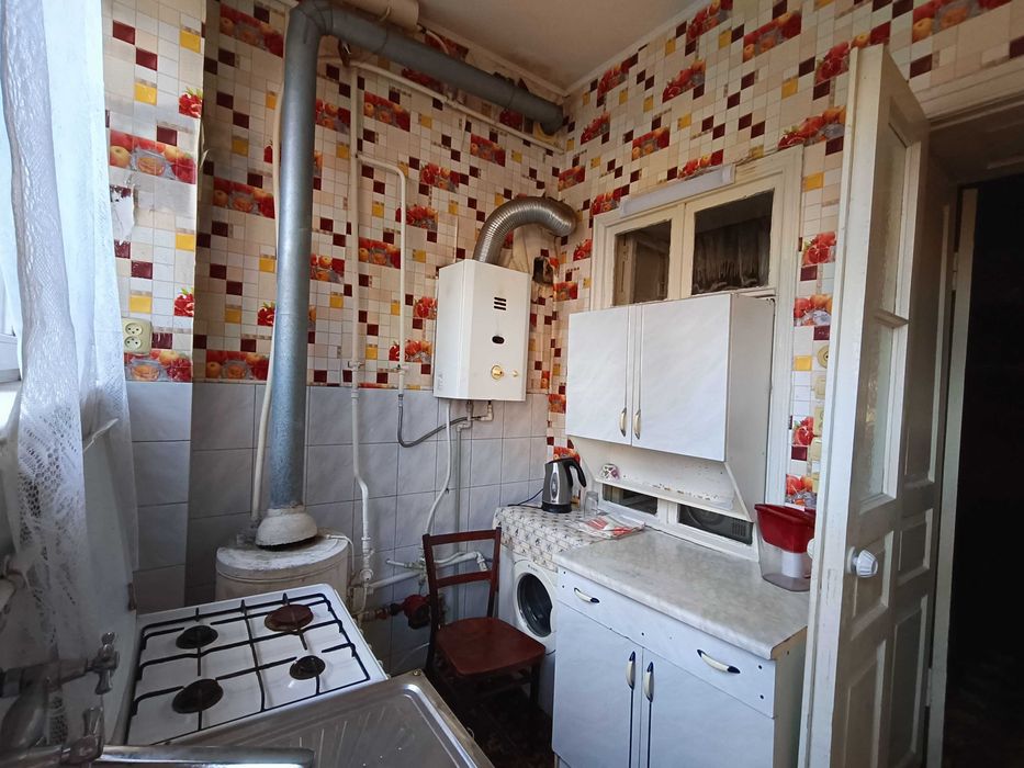 2 ком со своим двориком, АГВ, колонка, можно под гос. программы