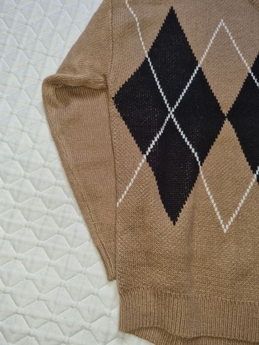 Sweter brązowy z H&M