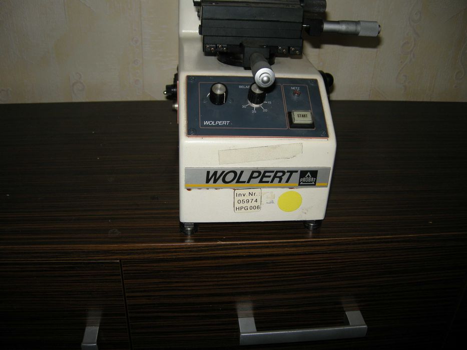 Mikrotwardościomierz od 10 do 1000g z Niemiec