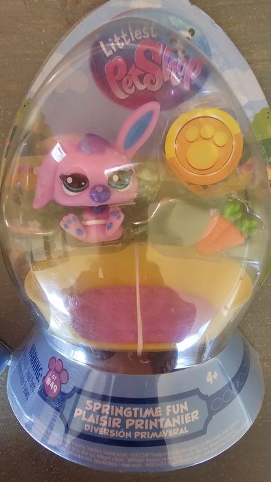 Nowy Littlest PetShop Springtime Fun Królik Króliczek w jajku + akceso