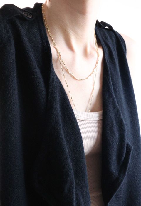 Wełniano-kaszmirowa kamizelka wełna kaszmir S