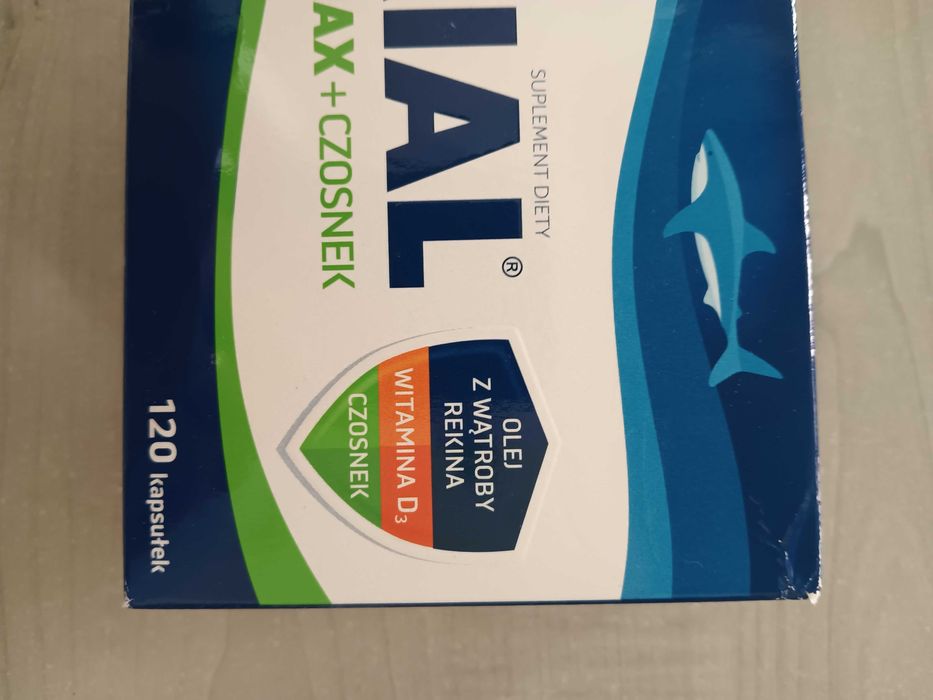 Iskial Immuno Max + Czosnek 120 kapsułek odporność tran czosnek wit D3