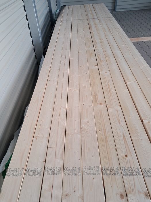 DREWNO BUDOWLANE KVH Kantowizna, belki, legary, łaty suche strugane