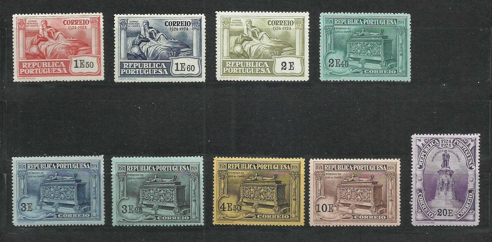 Selos portugueses – Série completa 4º Cent. Nascimento Luís Camões