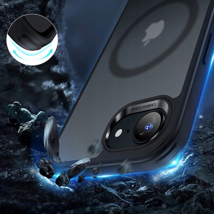 Etui esr do apple iphone 16e czarny matowy tpu poliwęglan wytrzymałe