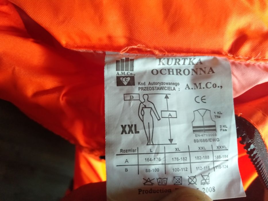 Kurtka i spodnie odblaskowe - odzież robocza