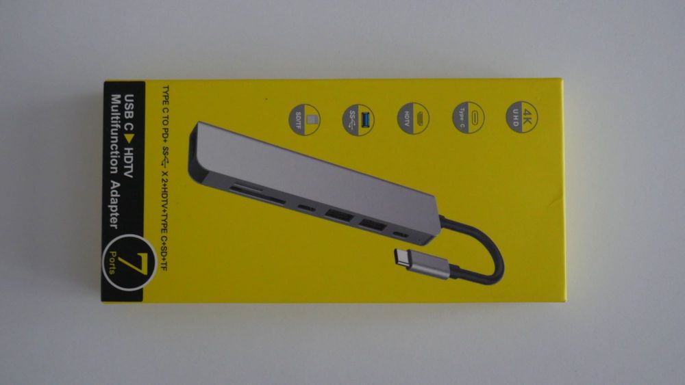 Hub / przejściówka / adapter 7 w 1 usb - c na HDTV