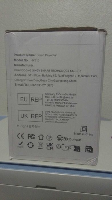 Projetor MAGCUBIC HY310 Wi-Fi + Bluetooth | Android 11 | Full HD NOVO