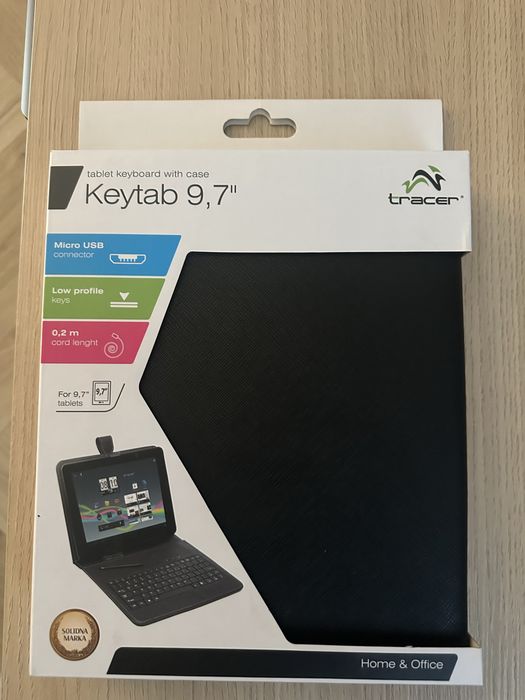 Etui z klawiaturą do tabletu 9,7" Tracer Keytab Micro USB – NOWE