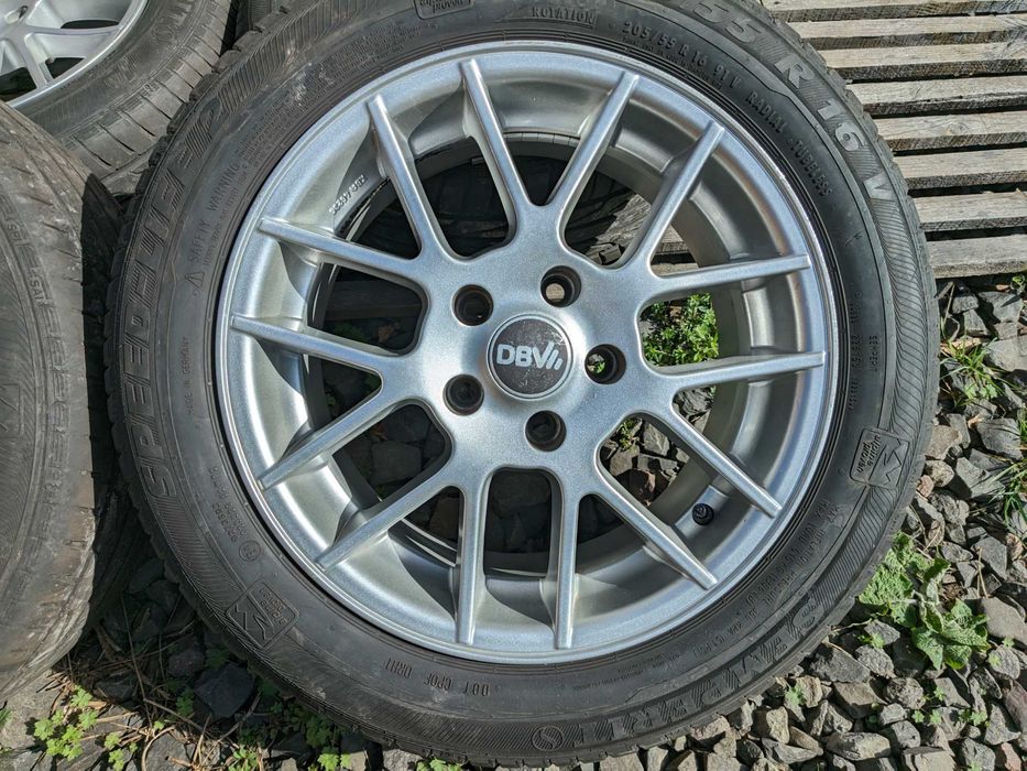 Диски DBW R16 5x112 ET35 Audi VW Passat Golf Skoda Octavia Mercedes A4 шини літо 205/55R16