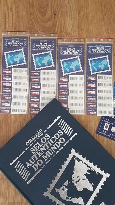 Selos do Mundo Colecção Completa + Classificador com tiras