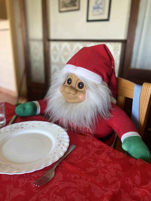 Duende de Natal Russ Berrie grande 70 cm – Vintage