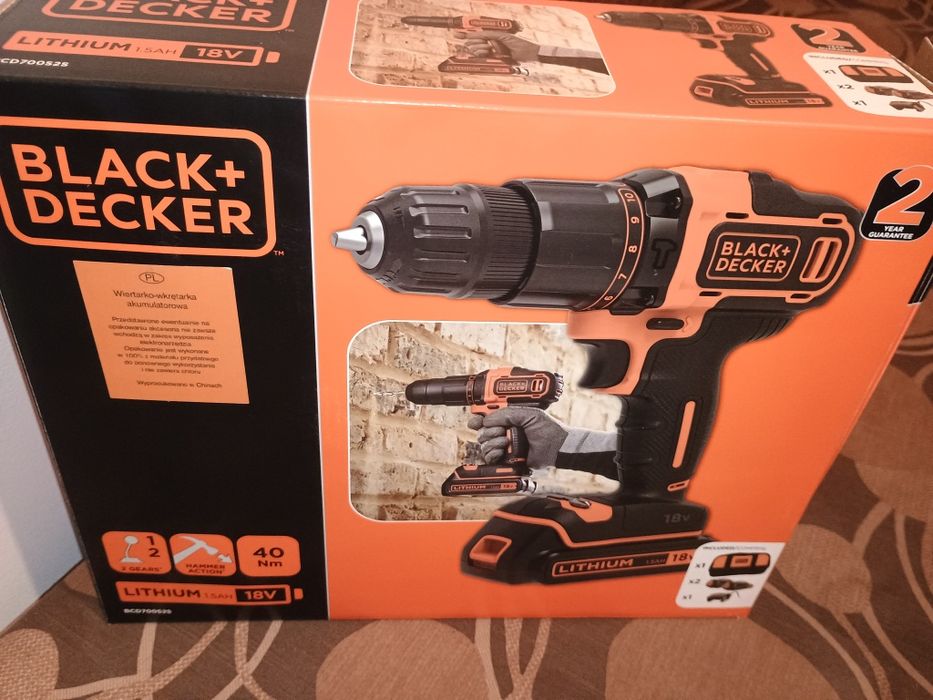 Wkrętarka udarowa akumulatorowa Black Decker nowa