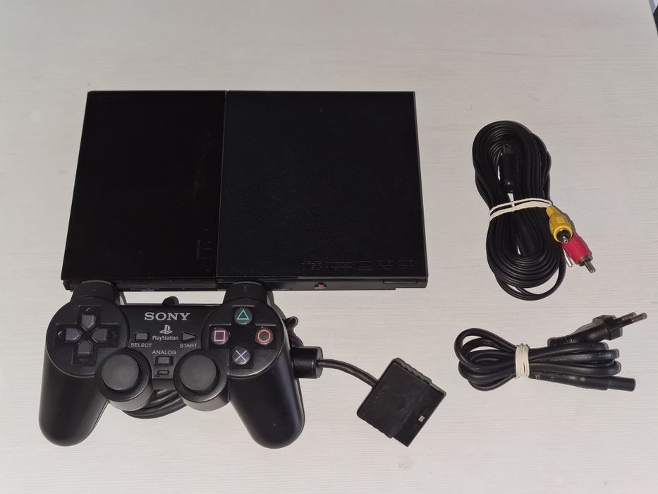 PS2 Playstation 2 Slim konsola zestaw pad Dualshock 2 Sony scph-90004
