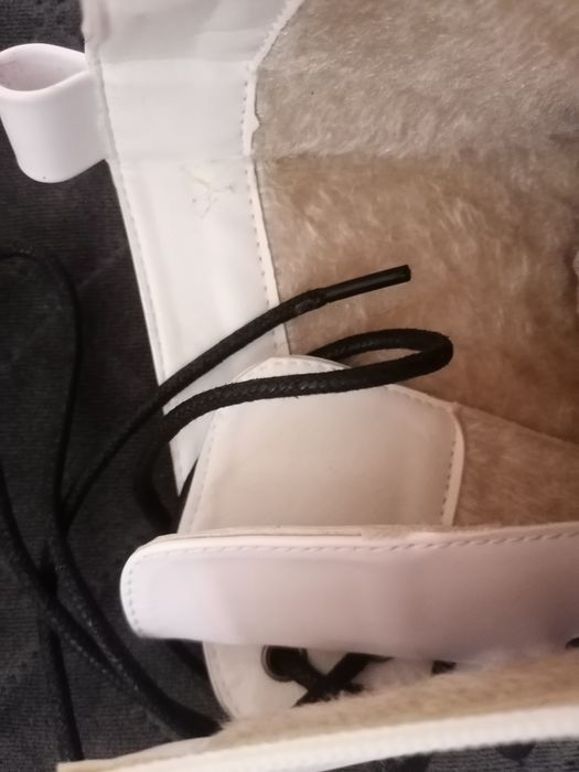 Workery ocieplane na zimę białe roz 40 Nowe