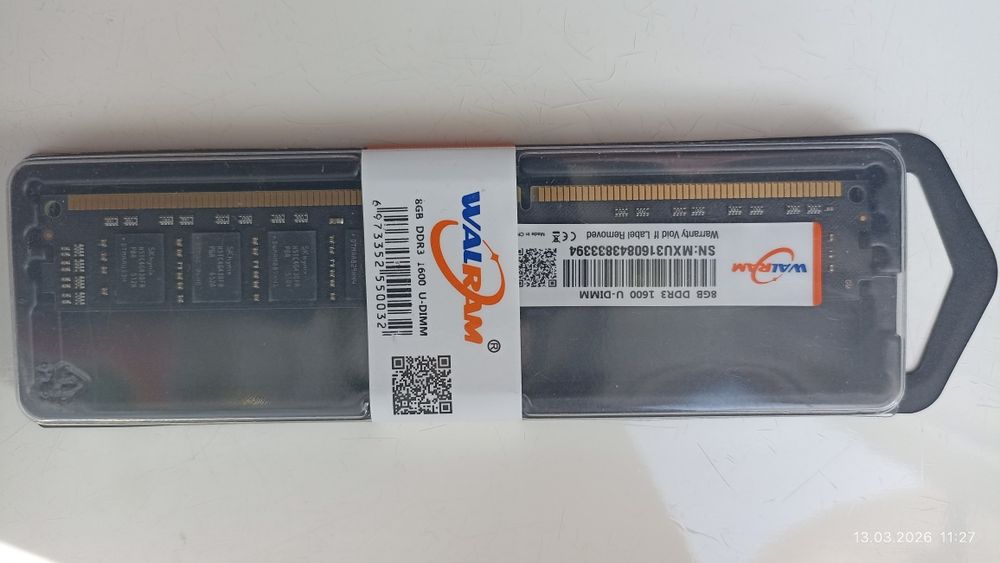 Оперативна пам'ять Walram DDR3 8GB 1600MHz (SK Hynix chips) для ПК