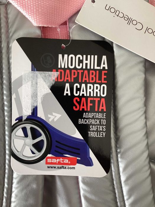 Mochila BENETTON Silver (30 x 46 x 14 cm)