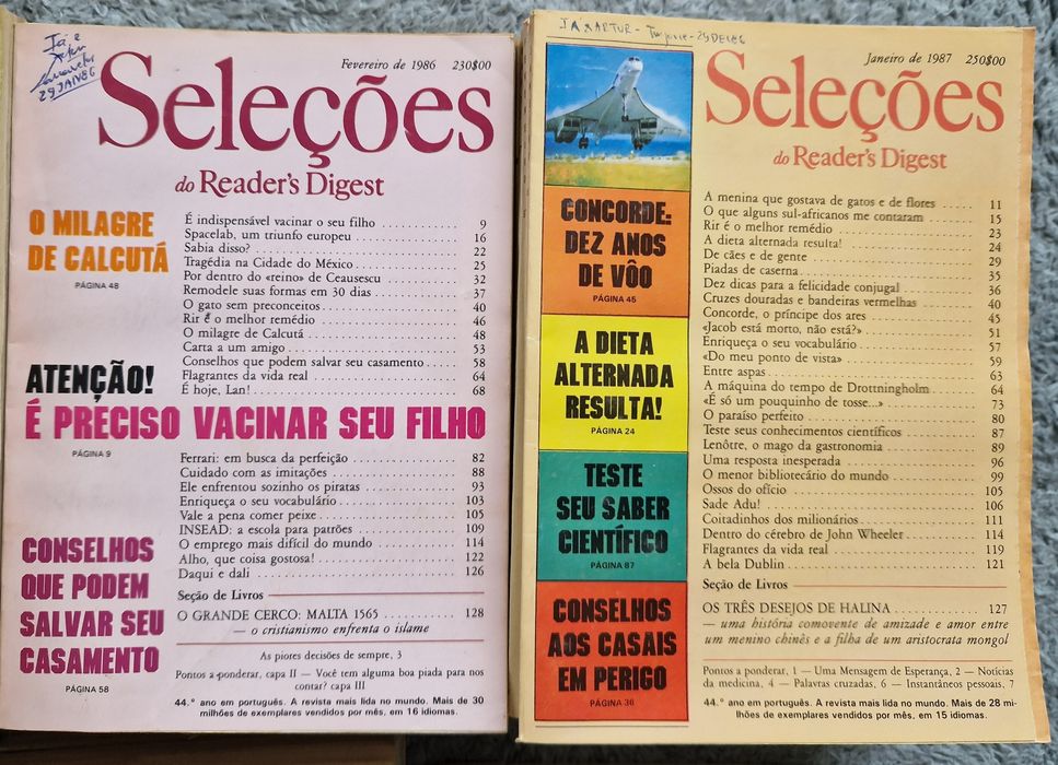 Coleção Revistas Reader's Digest