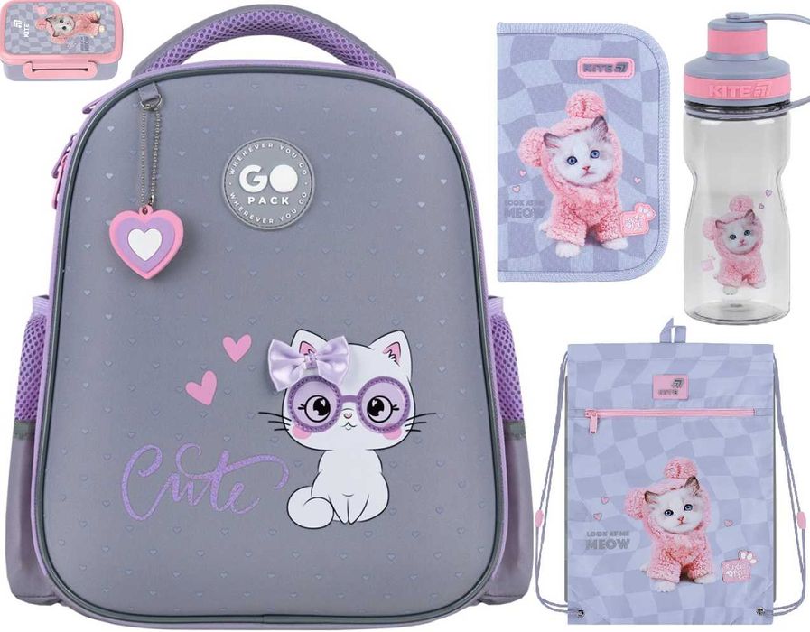 Рюкзак GoPack Kite Education GO26-165S шкільний набір пенал сумка