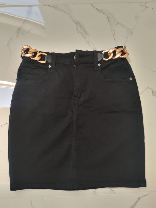 Spódnica czarna jeans