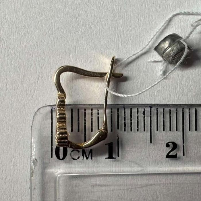 Сережки 585 пробы с фианитами