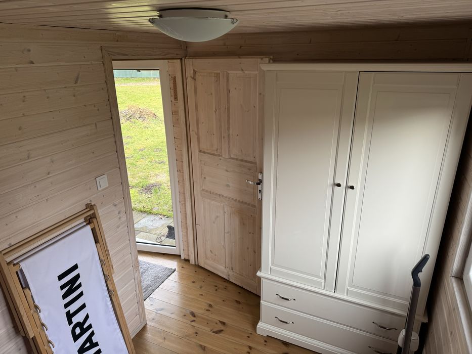 Domek drewniany 3x7, letniskowy , ocieplany z wyposasżeniem