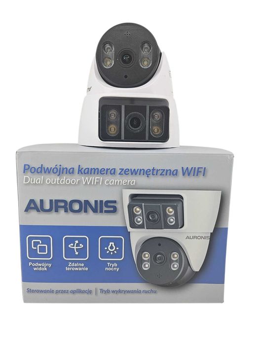Kamera zewnętrznaWIFI OBROTOWA 10X ZOOM 6MP podwójna SMART detekcja alarm