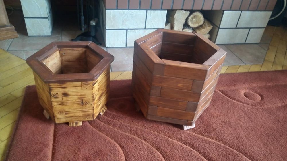 Donica ogrodowa drewniana