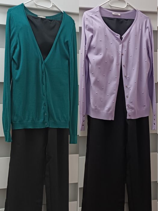Zestaw 2x sweter Orsay xL lila L butelka zieleń na M/L L/xL