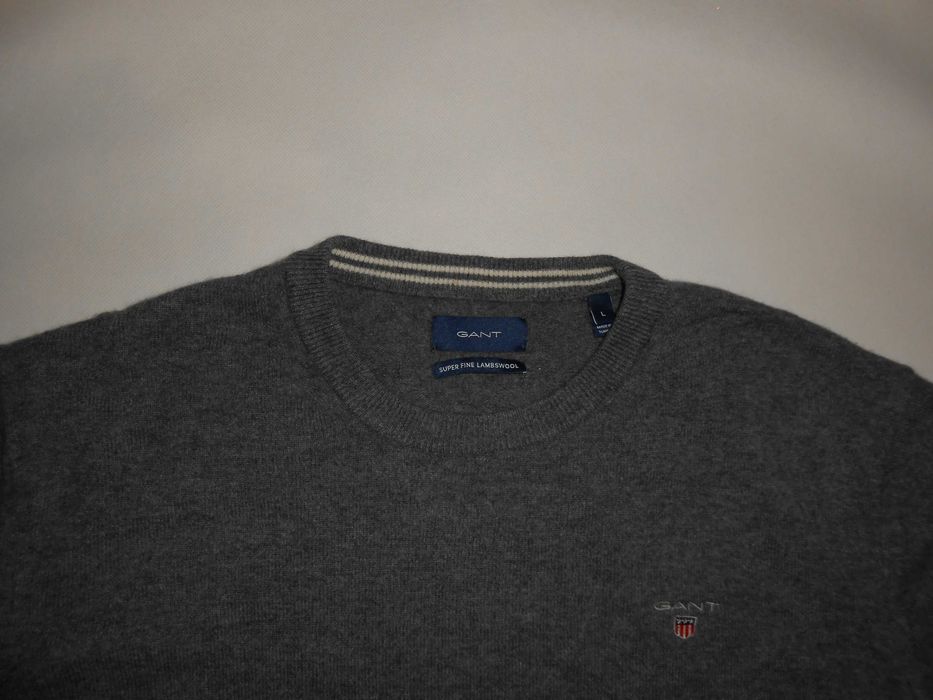 Sweter Gant (L) 100% Lambswool Wełna