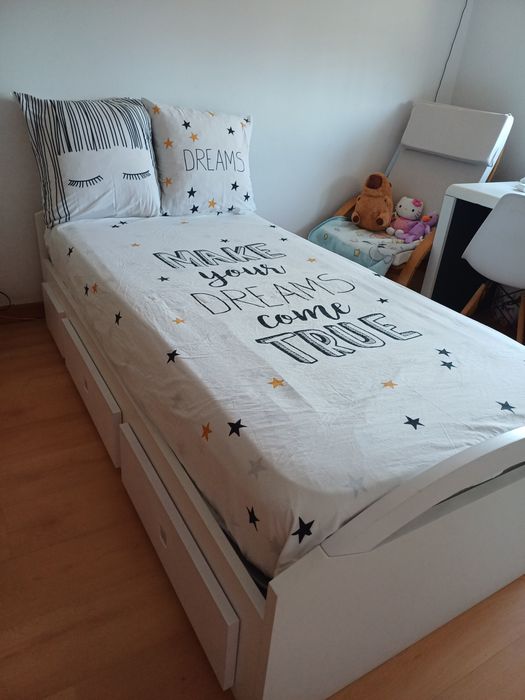 Cama solteiro 90×200 cm