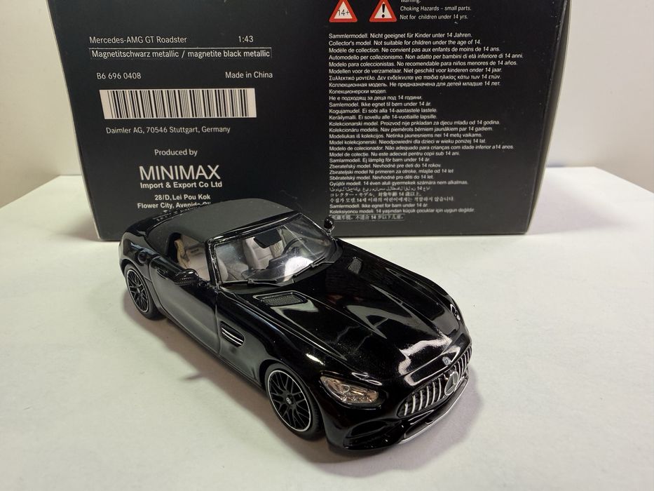 Mercedes AMG GT Roadster 2017 Magnetite Black model  1:43