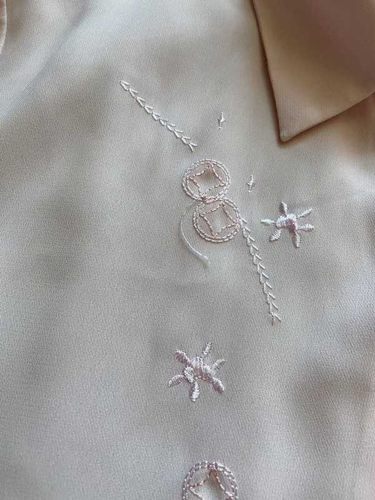 Koszula retro vintage bluzka L S M kwiaty Marks & Spencer