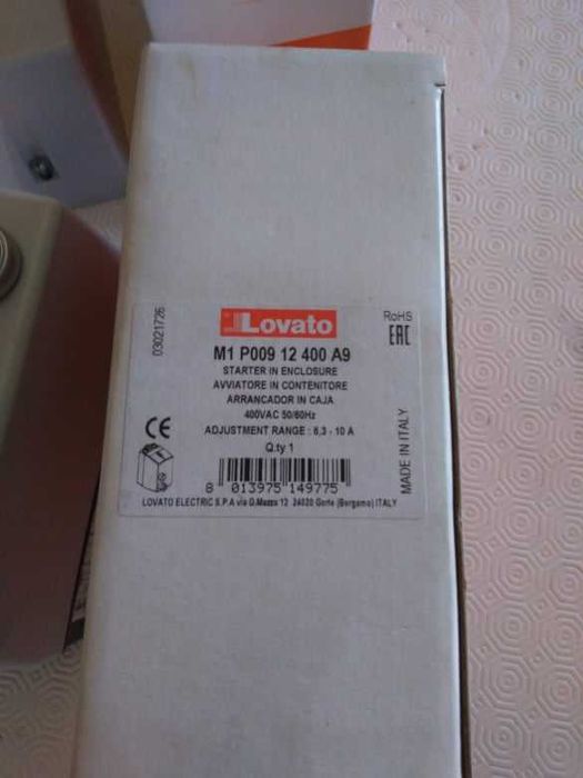 Arrancadores "Lovato" M1 P009 (Novos)