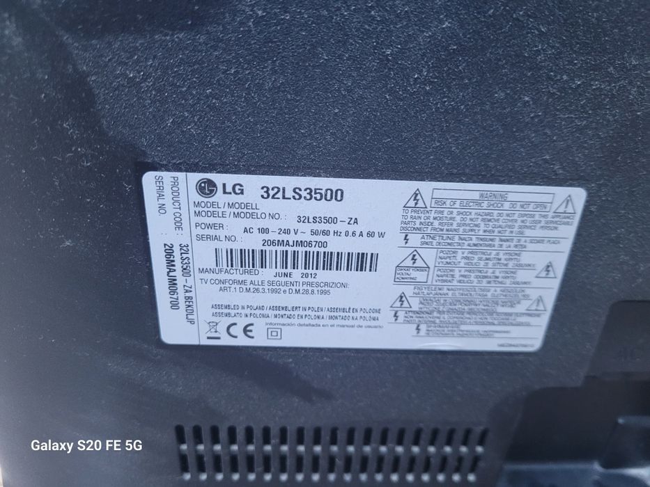 TV LG LED 32 cali