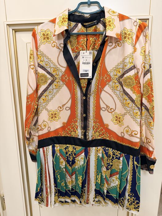 платья zara шелк