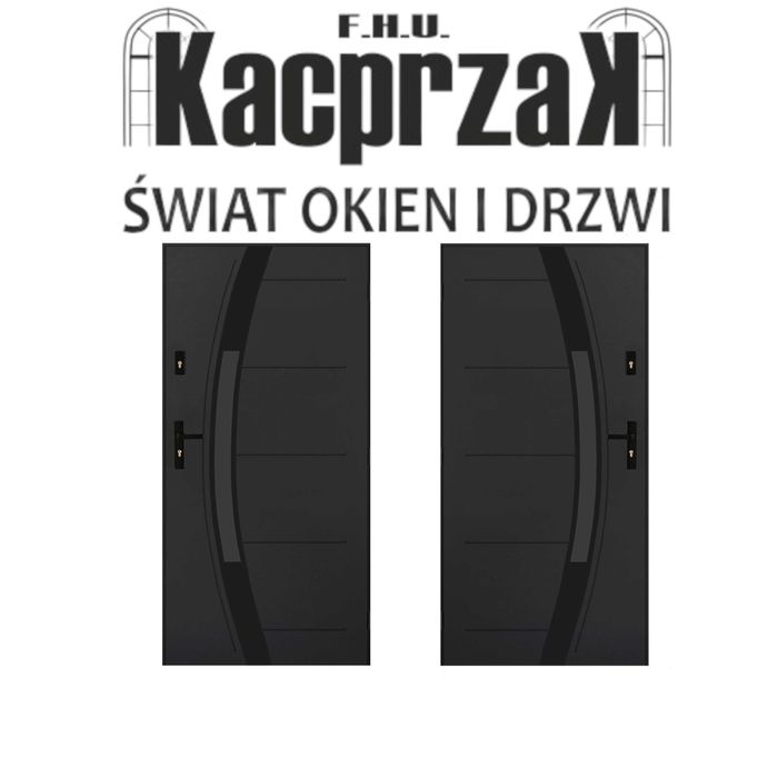 Drzwi KACPRZAK 90x200 Drzwi Zewnętrzne Saturn 03 Antracyt Lider OLX
