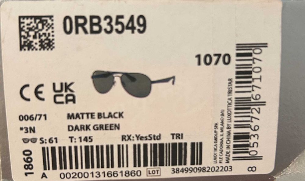 Óculos Ray-Ban Homem