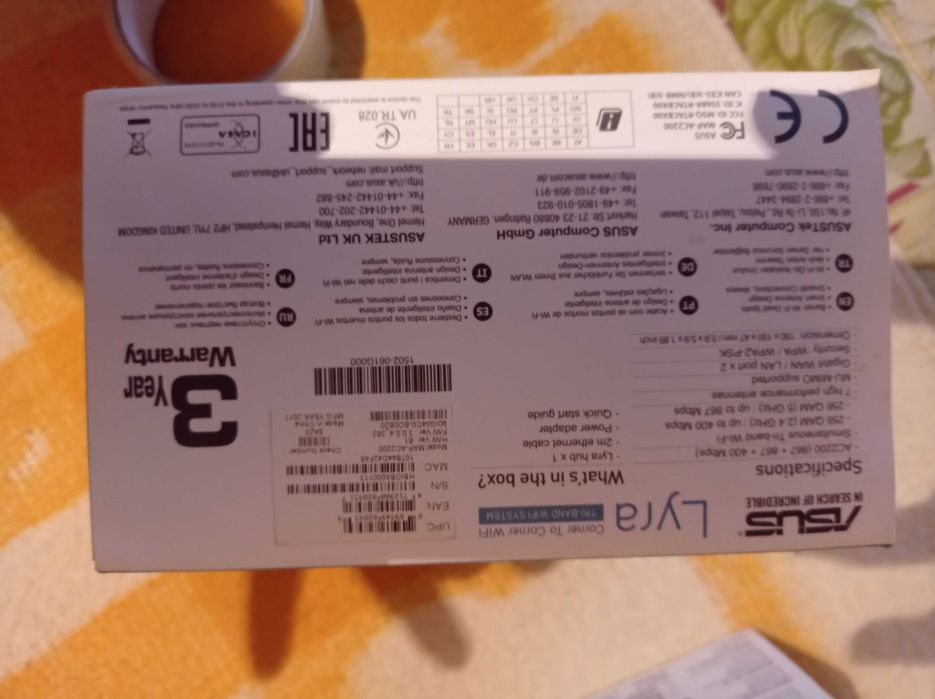 Беспроводная система Wi-Fi Asus Lura Mini MAP-AC1300 1 ШТ.