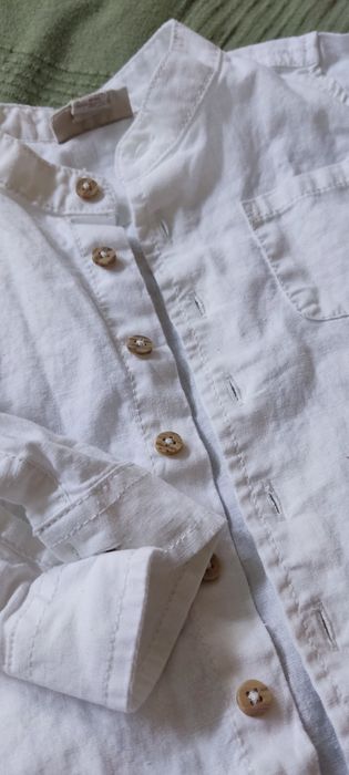 Lniana koszula niemowlęca r. 74