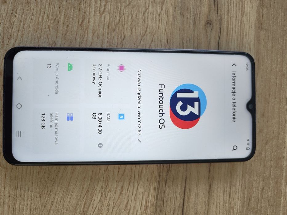 Smartfon VIVO  y72 5g