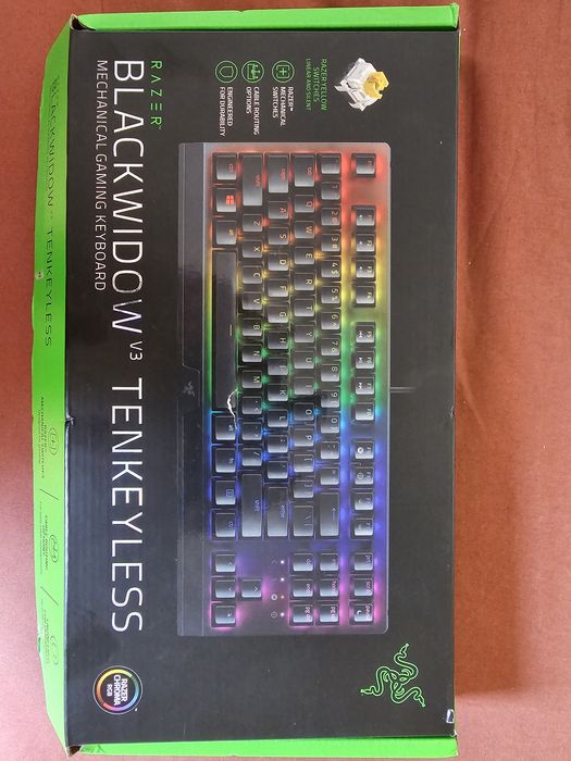 Teclado Gaming RAZER Blackwidow V3 Tenkeyless (Yellow Switches)