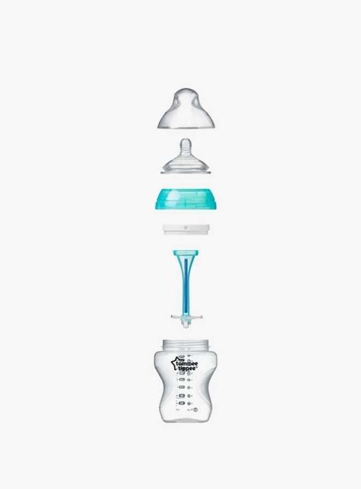 Антиколікова пляшечка 0m+, 3m+ 340ml tommee tippee