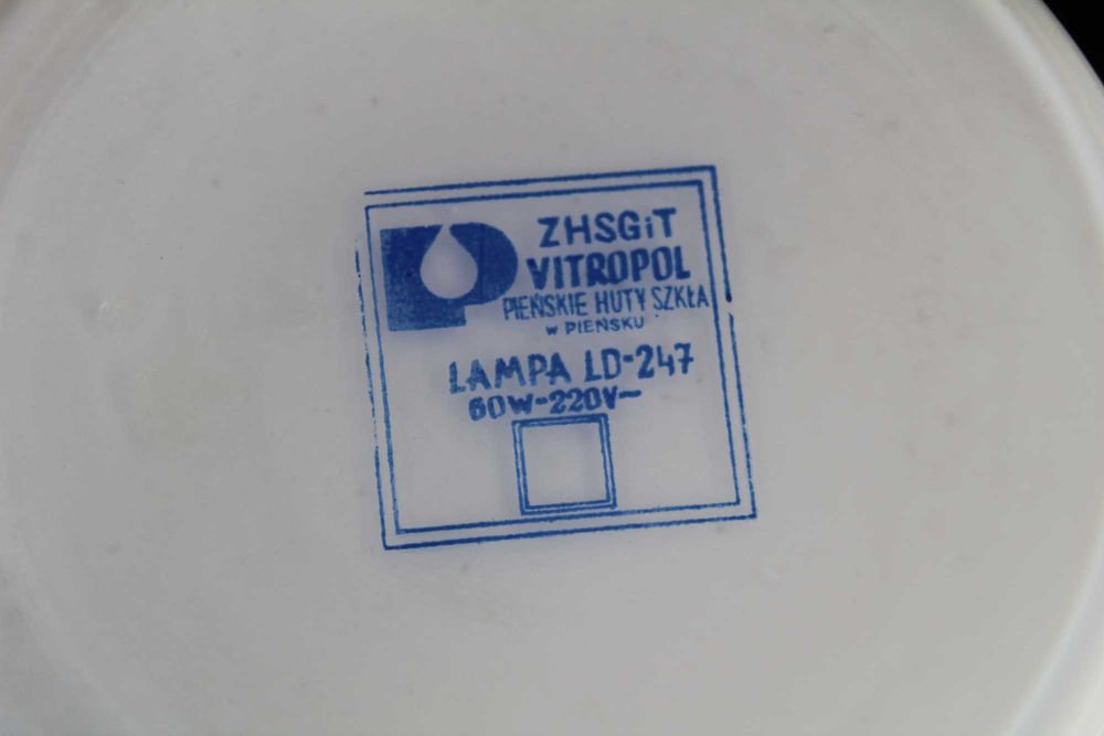 lampa lampka szklana Vitropol