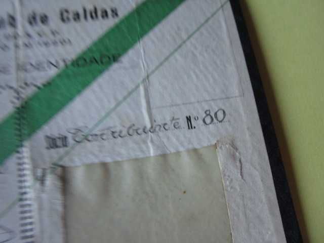 sporting club de caldas rainha 1932 raro cartão sócio caldas rainha