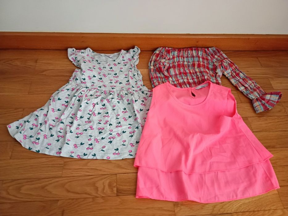Lote de 24 peças de menina 4- 5 anos