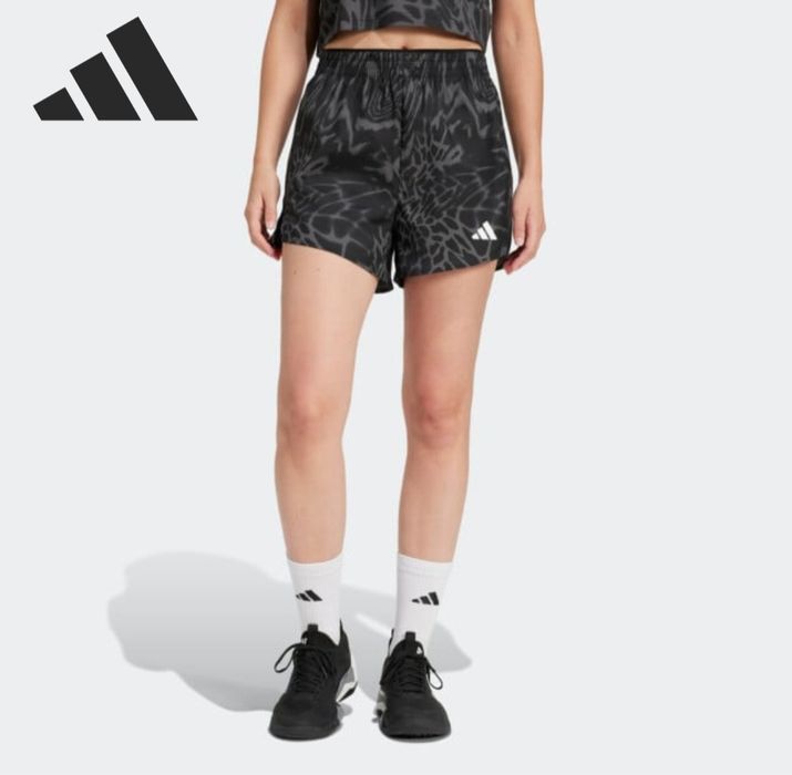Шорти Adidas спортивні сірі леопардові