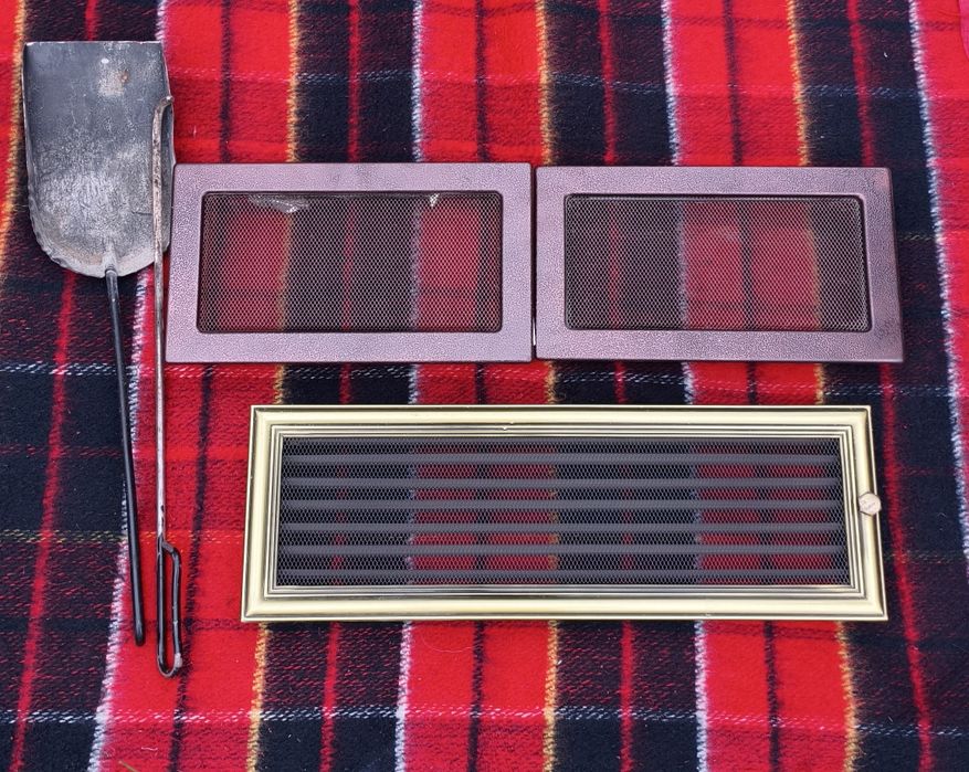 Rolety / Kratki Wloty Powietrza do Kominka + Zestaw Akcesoriów