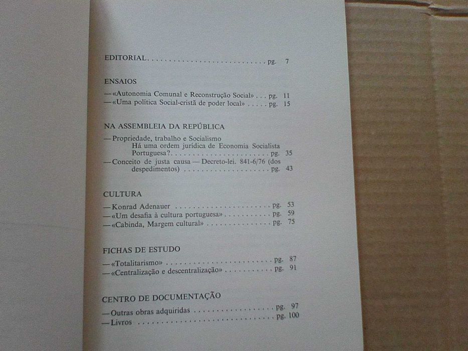 Democracia E Liberdade, Boletim Do Idl Nº 2.